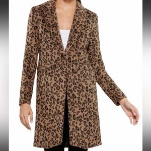 Free Generation Leopard Trench Camel Coat S NWT
